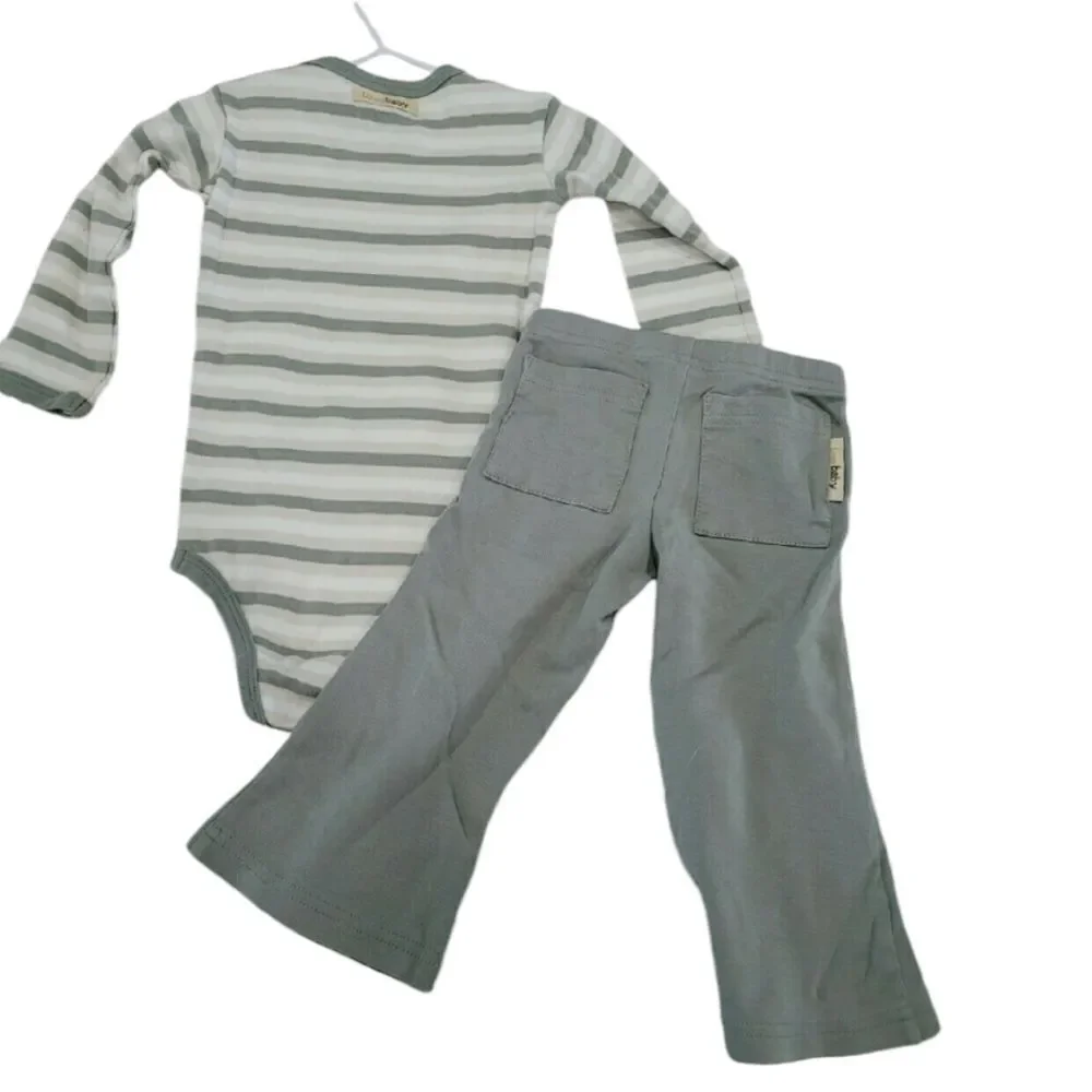 L'oved baby matching stripe set